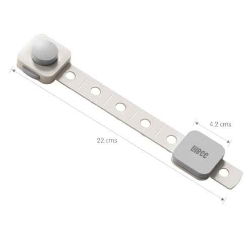 ✅ Lilbee Dual-Locking Child Safety Locks (Pack of 4) – Baby Proofing for Cabinets, Drawers, Fridge & Toilet Seats – White