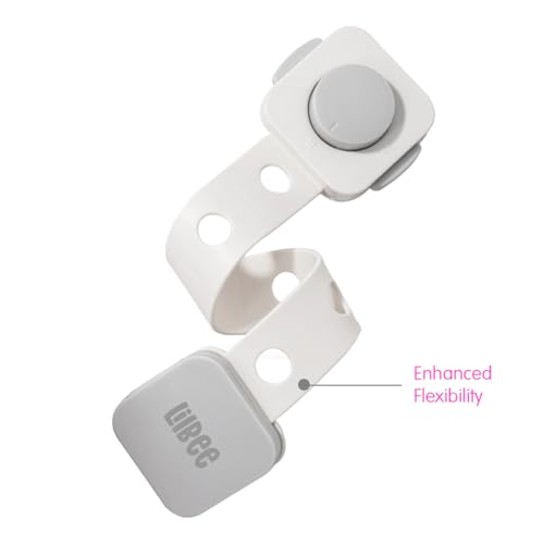 ✅ Lilbee Dual-Locking Child Safety Locks (Pack of 4) – Baby Proofing for Cabinets, Drawers, Fridge & Toilet Seats – White