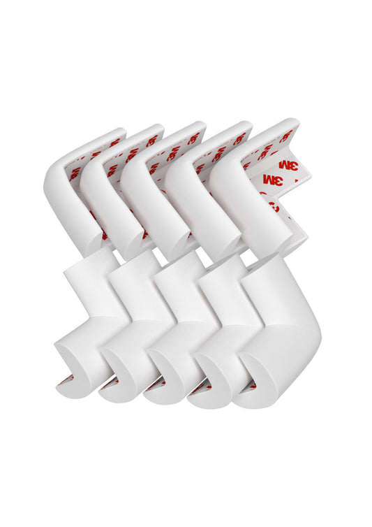 ✅ Amazara Corner Guards (10 Pack) – Pre-Taped Baby Safety Protectors for Furniture Edges – White