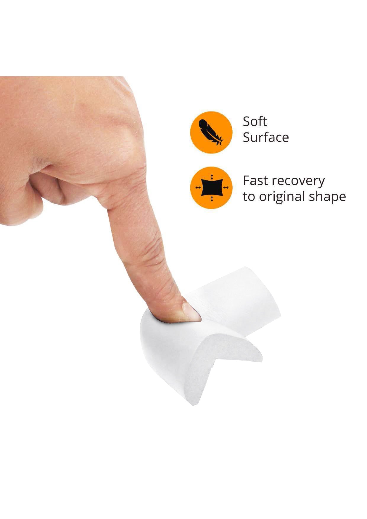 ✅ Amazara Corner Guards (10 Pack) – Pre-Taped Baby Safety Protectors for Furniture Edges – White