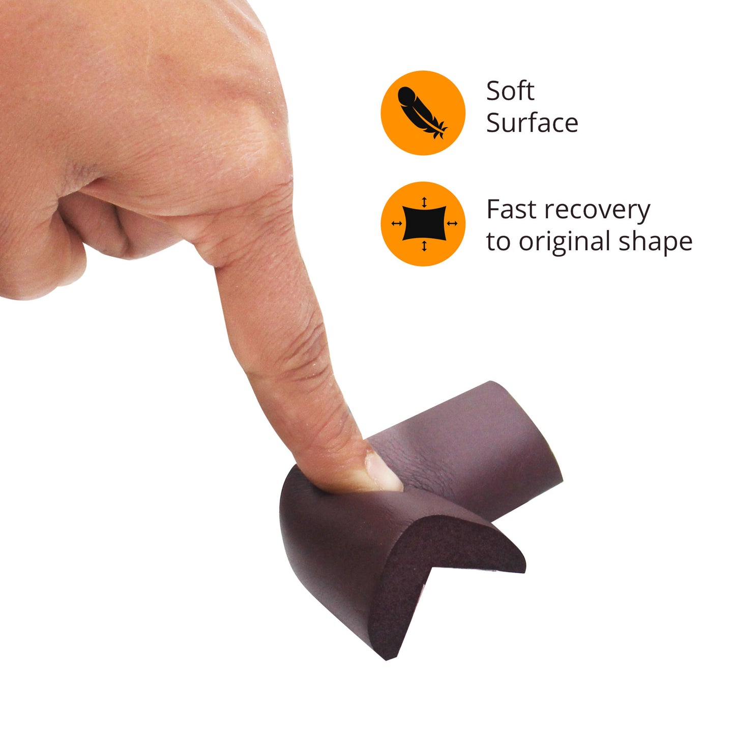 ✅ Amazara Corner Guards (10 Pack) – Pre-Taped Baby Safety Protectors for Furniture Edges – Brown